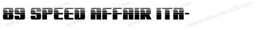 89 Speed Affair Ita字体转换